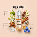 Aqua Rush 2ML perfume bottle by Scentivia Perfumes with Bergamot, Apple, Cinnamon, Aqua, Ambergris and Musk