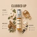 Clubbed Up 2ML perfume bottle by Scentivia Perfumes with fresh pear, garden mint, cinnamon, clary sage, amber and vanilla cream