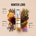 Hunter Lord 2ML perfume bottle by Scentivia Perfumes with cardamom, mandarin, caramel, lavender, amberwood and vetiver