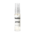 10 mL perfume spray bottle, clear glass with Jet Fuel label