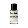 Smoke Frame perfume extrait de parfum bottle, clear glass with black cap