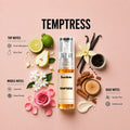 Temptress 2ML perfume bottle by Scentivia Perfumes with Bergamot, Pear, Jasmine, Rose Petals, Vanilla and Cedarwood