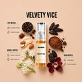 Velvety Vice 2ML perfume bottle by Scentivia Perfumes with Coffee, Almond Cream, Tuberose, Tonka Bean and Cacao