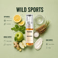 Wild Sports 2ML perfume bottle by Scentivia Perfumes with Lemon, Mint, Green Apple, Ginger Root, Vetiver and Musk