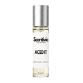 Aced It 10 mL roll-on perfume bottle with clear glass and silver cap