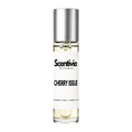 Roll-on perfume bottle with silver cap and CHERRY ISSUE label
