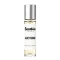 Juicy Crime roll-on perfume bottle, clear glass with silver cap and label