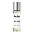Scentiva Red Haze 10 mL roll-on perfume bottle with silver cap and clear vial