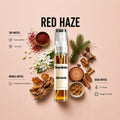 Red Haze 10ML perfume bottle by Scentivia Perfumes with saffron, jasmine, amberwood, fir resin and cedar