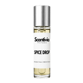Roll-on perfume bottle, Scentvia Spice Drop 10 ml, clear glass with silver cap