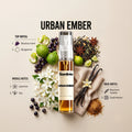 Urban Ember 10ML perfume bottle by Scentivia Perfumes with Blackcurrant, Bergamot, Jasmine, Tea, Vanilla and Cashmeran