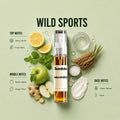Wild Sports 10ML perfume bottle by Scentivia Perfumes with Lemon, Mint, Green Apple, Ginger Root, Vetiver and Musk

